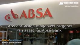 Arecont Vision's Panoramic Megapixel cameras secures Absa Bank by monitoring ATM's, High traffic areas